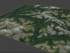 Alps Mountain 8 3D Model