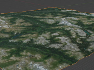 Alps Mountain 8 3D Model