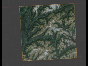Alps Mountain 8 3D Model
