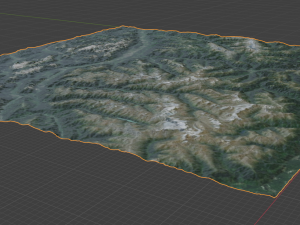 Alps Mountain 10 3D Model
