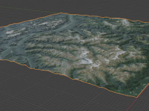 Alps Mountain 10 3D Model