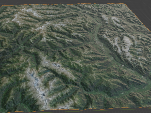 Alps Mountain 10 3D Model