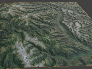 Alps Mountain 10 3D Model