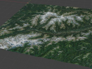 Alps Mountain 13 3D Model