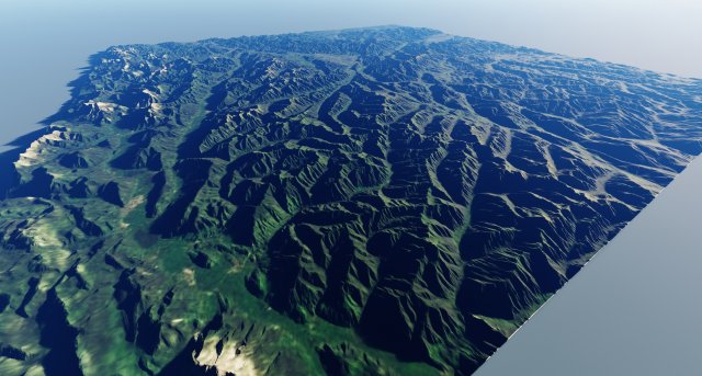 Alps Mountain 15 3D Модель .c4d .max .obj .3ds .fbx .stl .blend 
