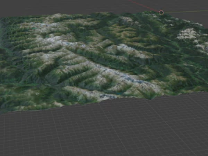 Gunung Alpen 17 Model 3D