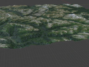 Alps Mountain 20 3D Model