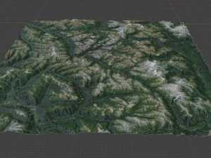 Alps Mountain 20 3D Model