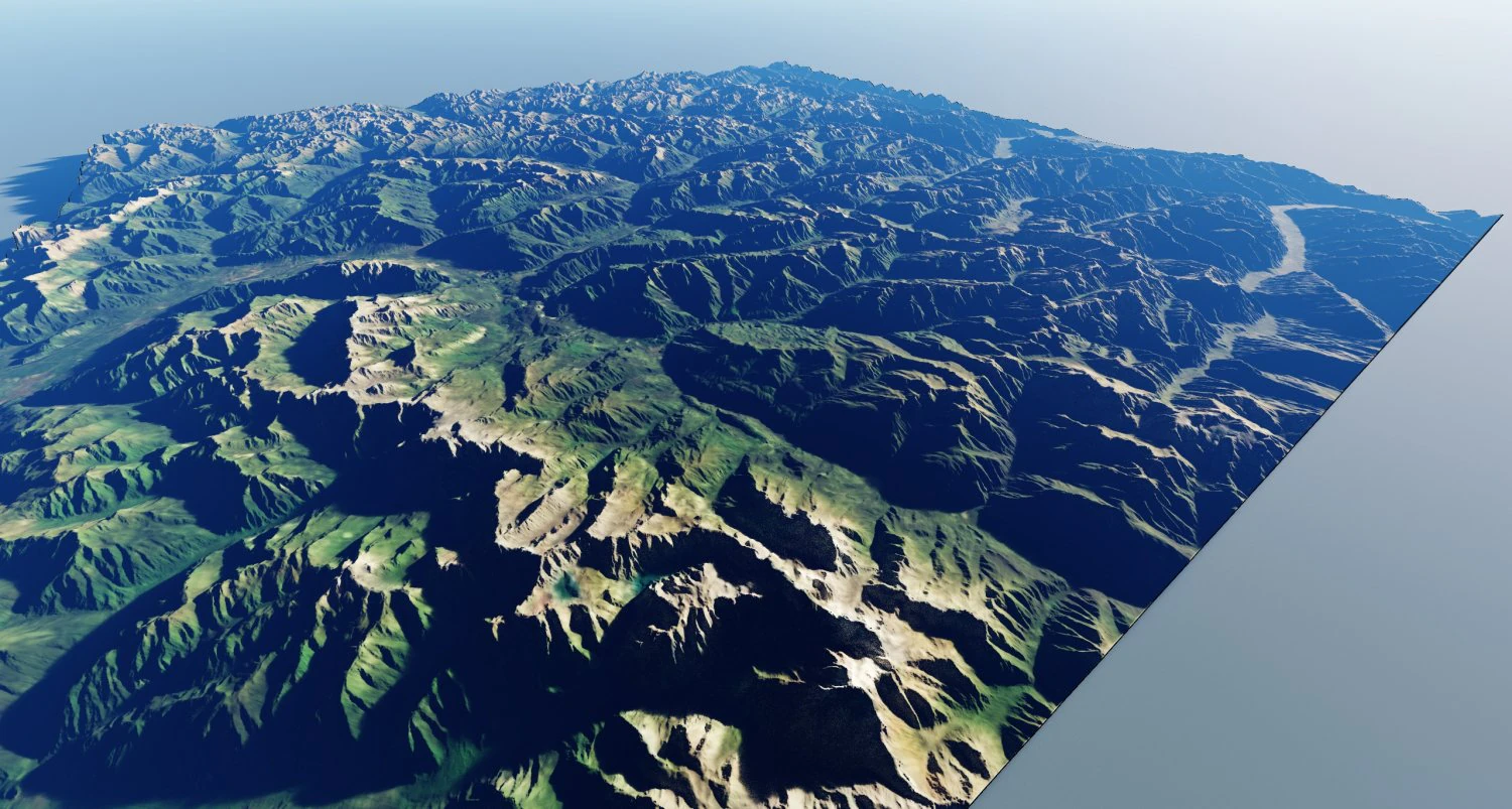 Alps Mountain 21 3D Model .c4d .max .obj .3ds .fbx .stl .blend