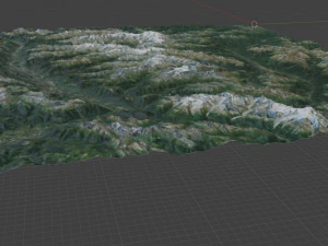 Alps Mountain 23 3D Model