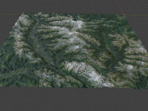 Alps Mountain 23 3D Model