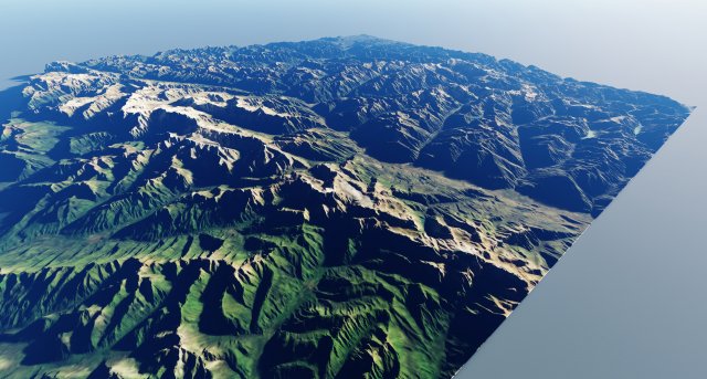 Alps Mountain 24 3D Model .c4d .max .obj .3ds .fbx .stl .blend 