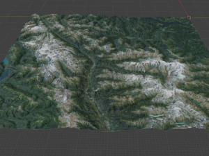 Alpi Montagna 24 Modello 3D