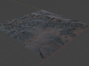 Realistic Terrain 3D Model