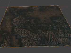 Realistic Terrain 3D Model
