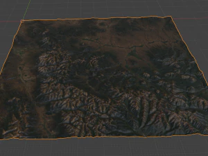 Realistic Terrain 3D Model