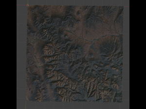 Realistic Terrain 3D Model