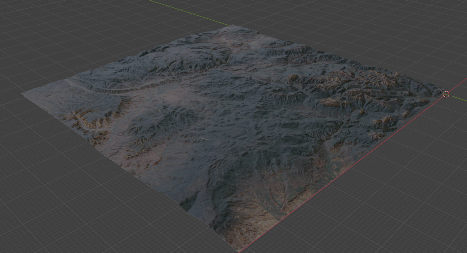 Realistic Terrain 3 3D Model .c4d .max .obj .3ds .fbx .stl .blend 