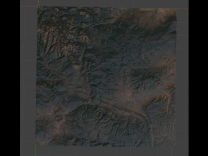 Realistic Terrain 3 3D Model