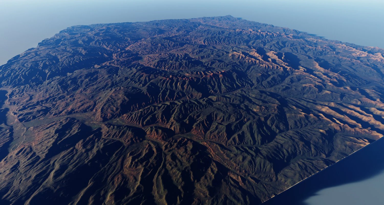 Realistic Terrain 4 3D Model .c4d .max .obj .3ds .fbx .stl .blend
