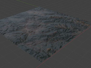 Realistic Terrain 4 3D Model