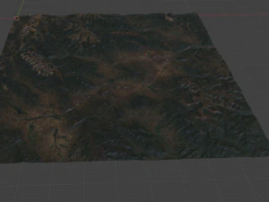 Realistic Terrain 4 3D Model