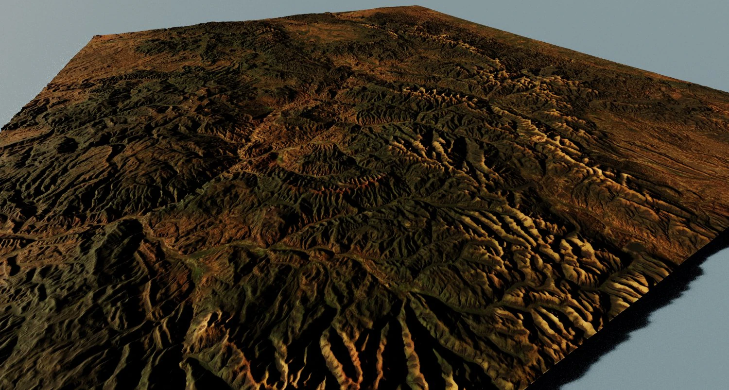 Realistic Terrain 6 3D Model .c4d .max .obj .3ds .fbx .stl .blend 