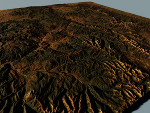 Terrain r&eacute;aliste 6 Modèle 3D
