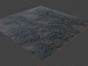 Realistic Terrain 6 3D Model
