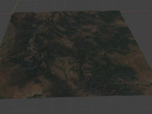 Realistic Terrain 6 3D Model