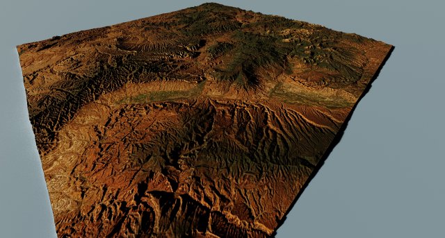Realistic Terrain 7 3D 模型 .c4d .max .obj .3ds .fbx .stl .blend 