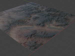 현실적인 지형 7 3D 모델