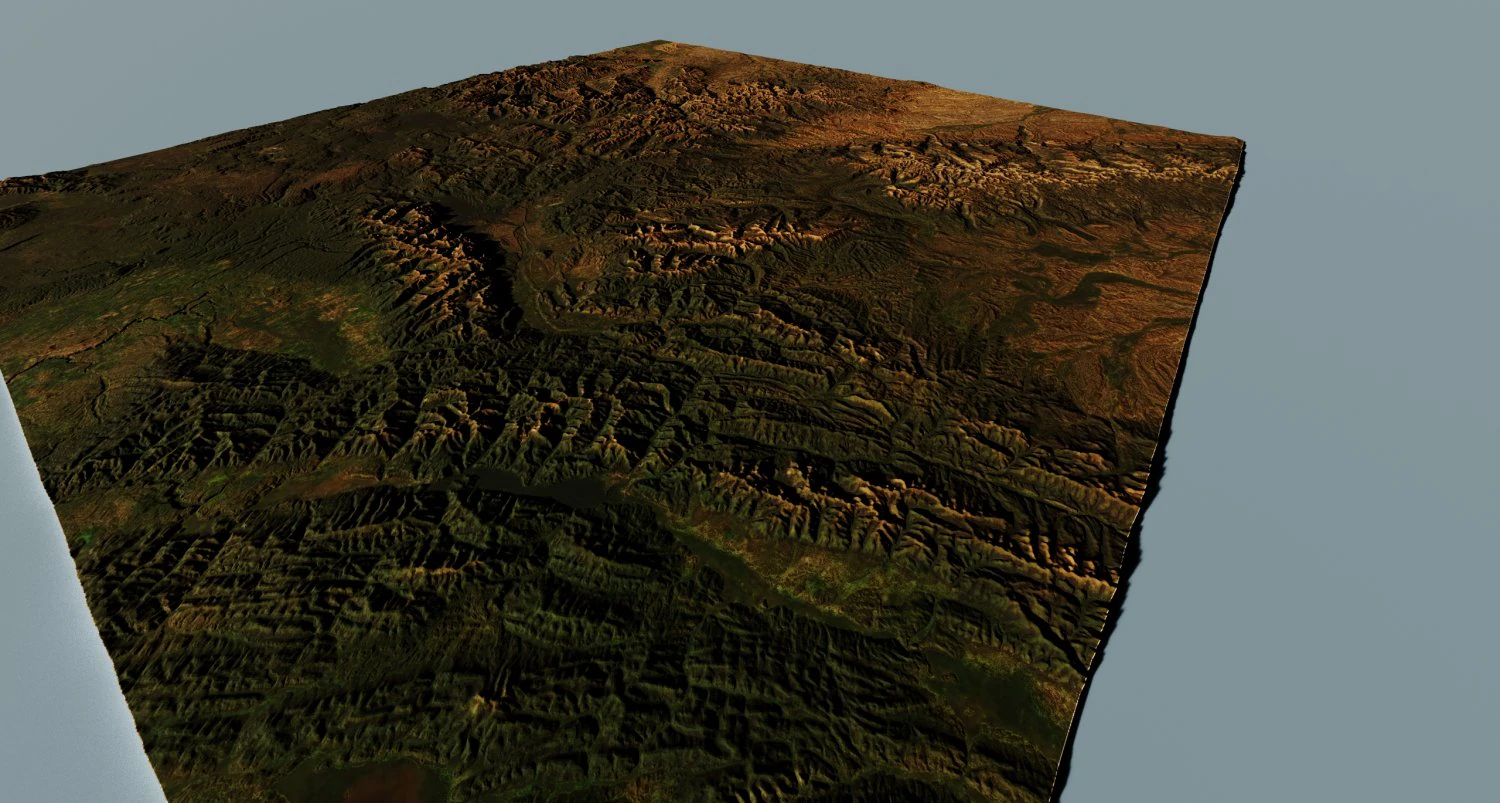 Realistic Terrain 8 3D Model .c4d .max .obj .3ds .fbx .stl .blend
