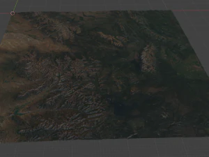 Realistic Terrain 8 3D Model