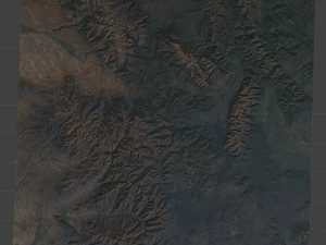 Realistic Terrain 8 3D Model