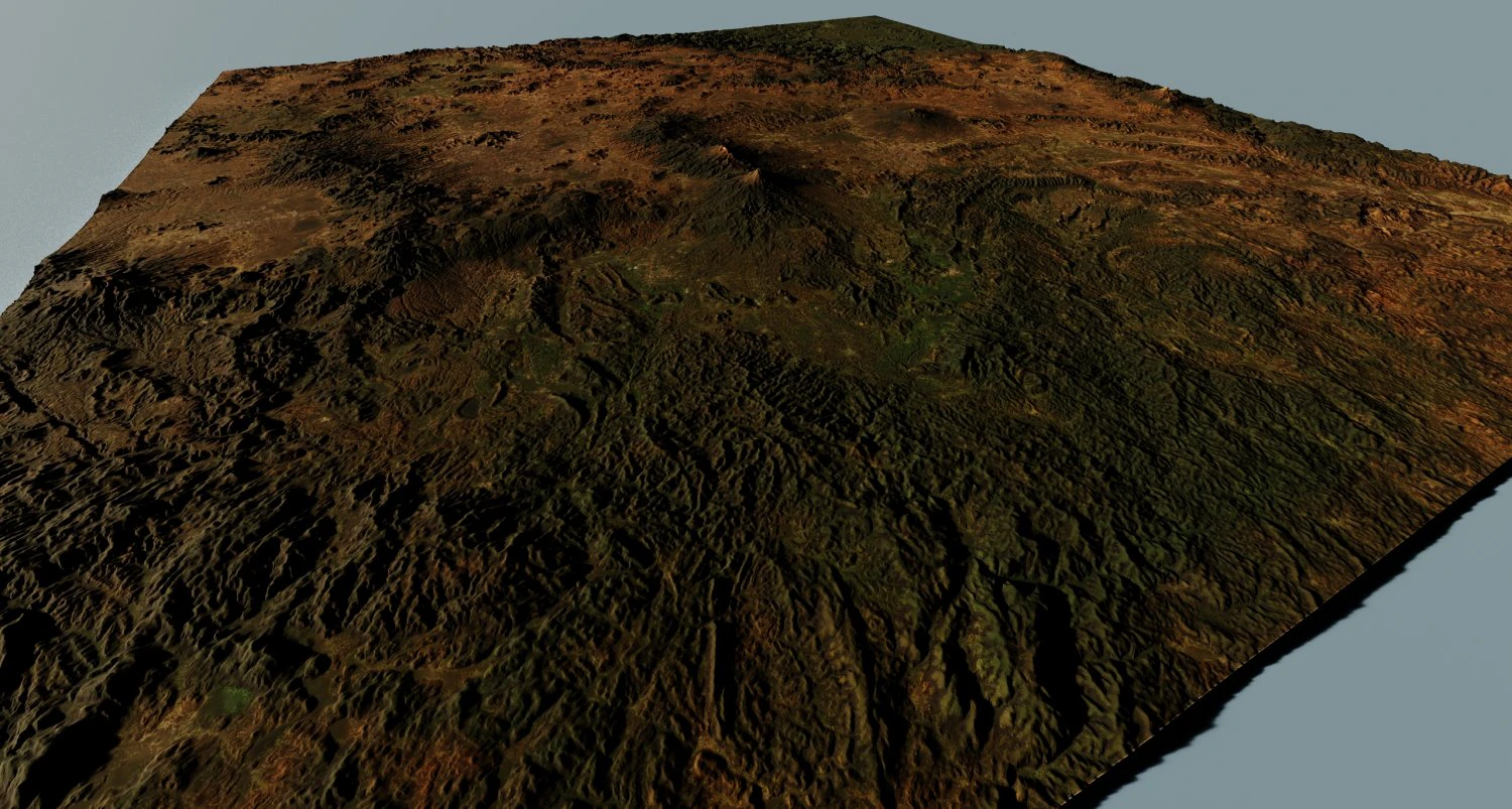 Realistic Terrain 10 3D Model .c4d .max .obj .3ds .fbx .stl .blend 
