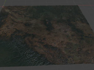 Realistic Terrain 10 3D Model