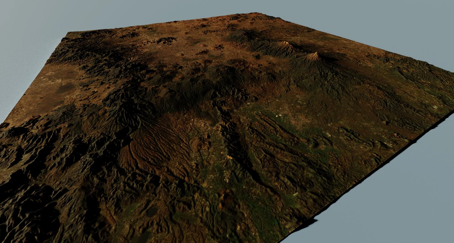 Realistic Terrain 12 3D Model .c4d .max .obj .3ds .fbx .stl .blend 