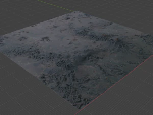 Realistic Terrain 12 3D Model