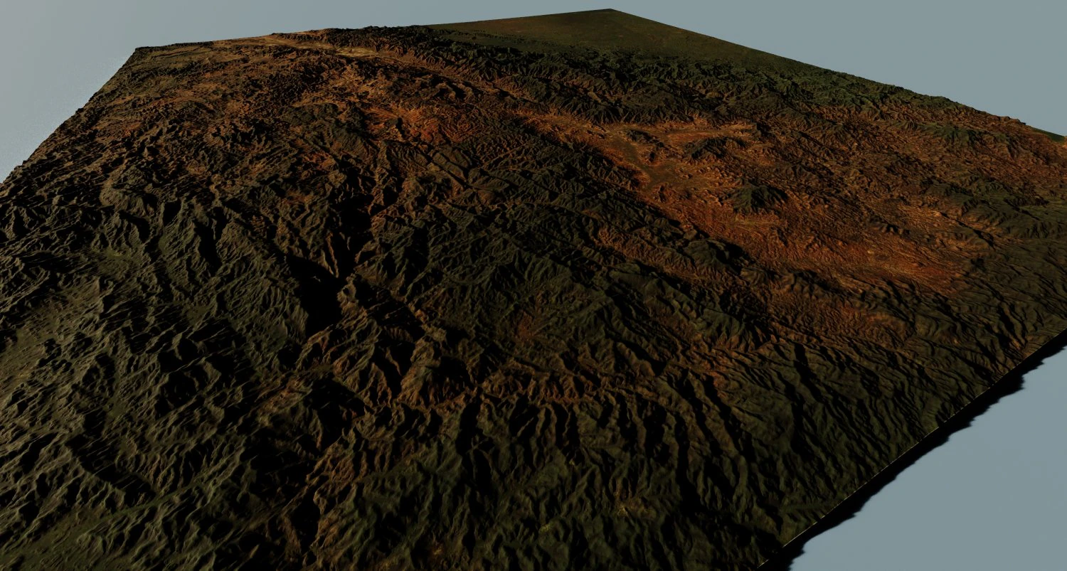 Realistic Terrain 13 3D Model .c4d .max .obj .3ds .fbx .stl .blend 