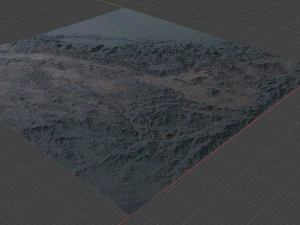 Realistic Terrain 13 3D Model