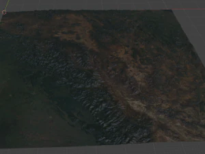 Realistic Terrain 13 3D Model