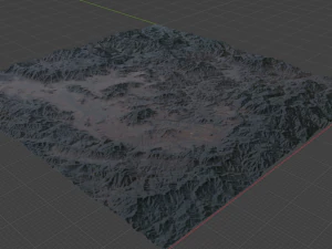 Realistic Terrain 14 3D Model