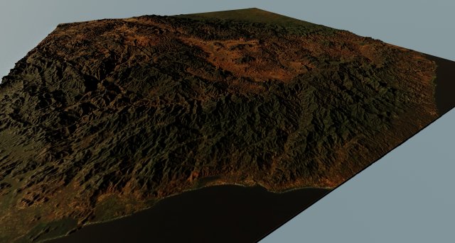 Realistic Terrain 15 3D 模型 .c4d .max .obj .3ds .fbx .stl .blend 