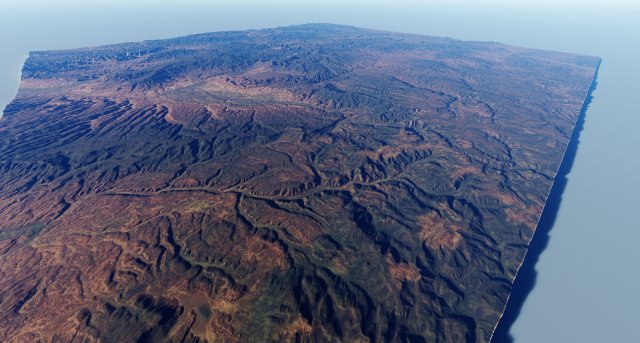 Realistic Terrain 17 Model 3D .c4d .max .obj .3ds .fbx .stl .blend 