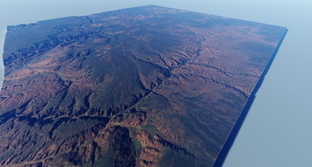Realistic Terrain 18 3D Модель .c4d .max .obj .3ds .fbx .stl .blend 