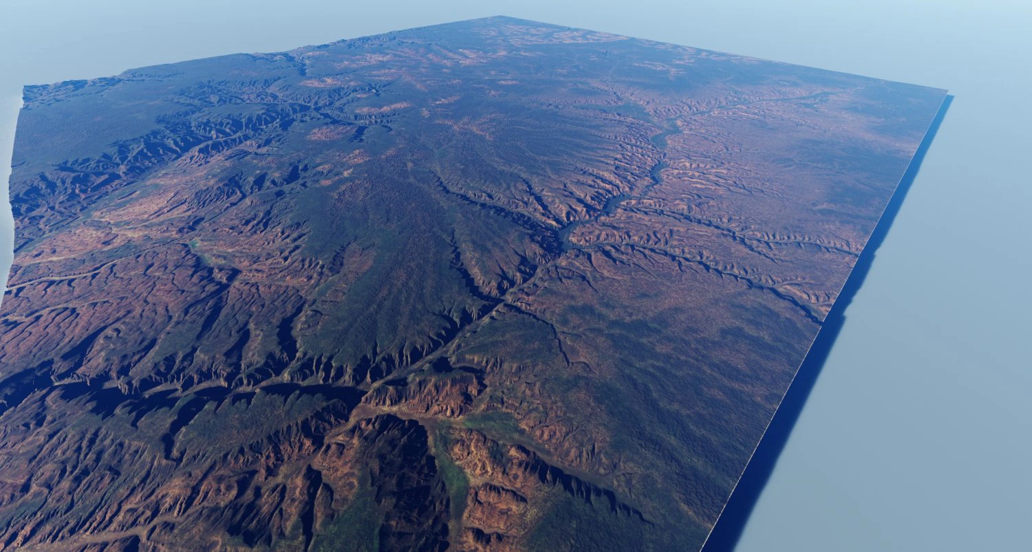 Realistic Terrain 18 3D Model .c4d .max .obj .3ds .fbx .stl .blend 