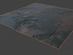 Realistic Terrain 18 3D Model