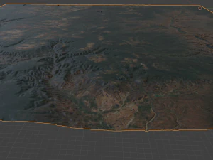 Realistic Terrain 18 3D Model