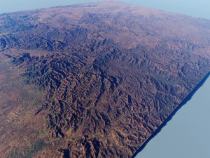 Terreno realistico 19 Modello 3D